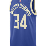 Nike 2024-25 City Edition Giannis Antetokounmpo Milwaukee Bucks Swingman Jersey-back