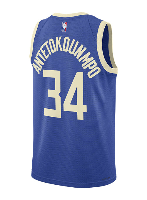 Nike 2024-25 City Edition Giannis Antetokounmpo Milwaukee Bucks Swingman Jersey-back