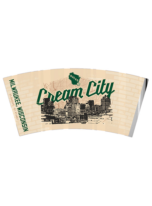 Great American 2025-26 City Edition Skyline Milwaukee Bucks Pint Glass-design