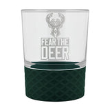 Great American Products Fear The Deer Milwaukee Bucks 14oz Rocks Glass