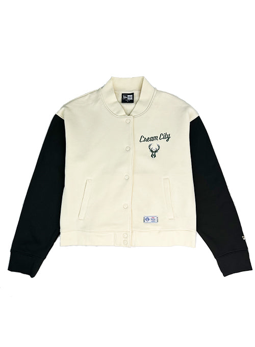 Women's New Era 2025-26 City Edition The East Milwaukee Bucks Bomber Jacket