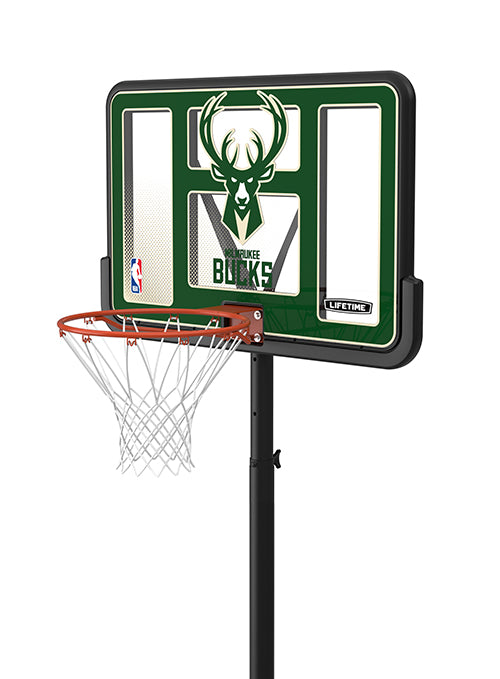 Lifetime Icon Milwaukee Bucks 44" Basketball Hoop-angled left