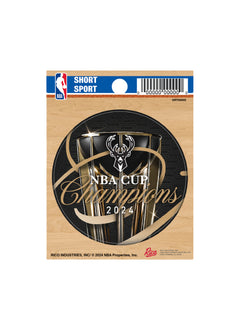 Rico NBA Cup Champions Milwaukee Bucks 4x4 Decal