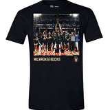 Item of the Game 2024 NBA Cup Champions Milwaukee Bucks Photo Reel T-Shirt