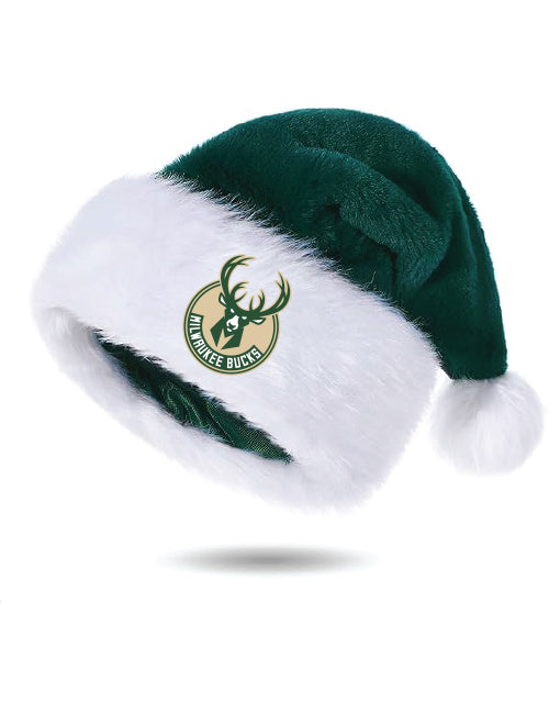 Bucks Pro Shop Global Logo Milwaukee Bucks Santa Hat