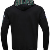 Pro Standard Classic Chenille Milwaukee Bucks Hooded Sweatshirt-back