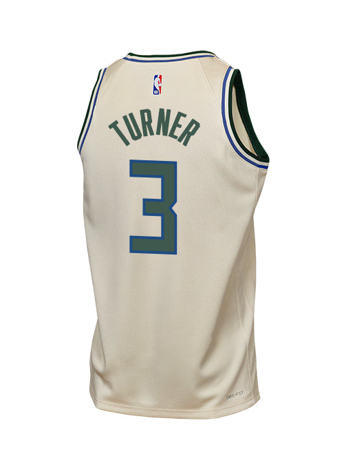 Youth Nike 2025-26 City Edition Myles Turner Milwaukee Bucks Swingman Jersey-back