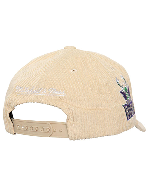 Mitchell & Ness HWC '93 Corduroy Milwaukee Bucks Adjustable Hat-back