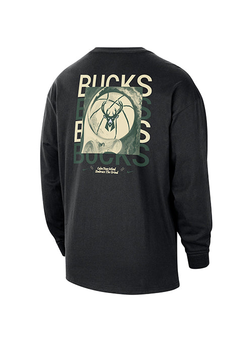 Nike Max90 Courtside Milwaukee Bucks Long Sleeve T-Shirt-back