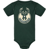 Newborn Global Green Creeper Milwaukee Bucks Onesie