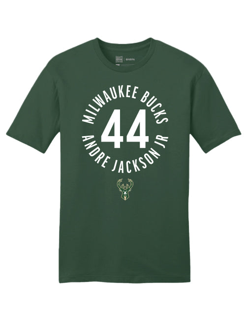 Item of the Game Icon Andre Jackson Jr Milwaukee Bucks T-Shirt