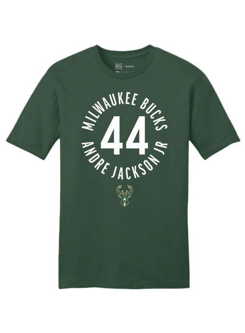 Item of the Game Icon Andre Jackson Jr Milwaukee Bucks T-Shirt