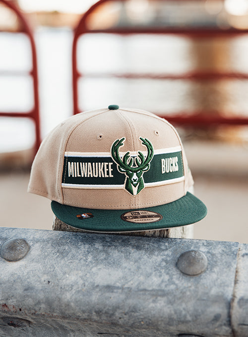 New Era Draft 2024 9Fifty Milwaukee Bucks Snapback Hat-photoshoot