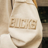 Pro Standard Classic Washed Milwaukee Bucks Hooded Sweatshirt-arm