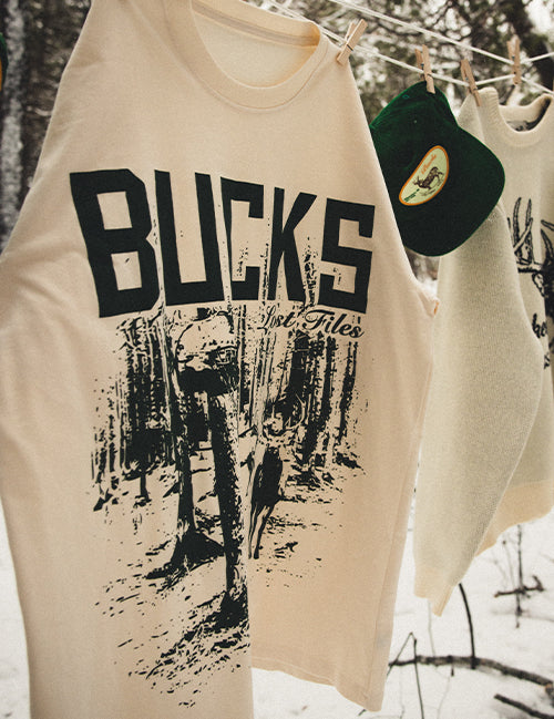 Bucks In Six x Lost Files In The Woods Milwaukee Bucks T-Shirt