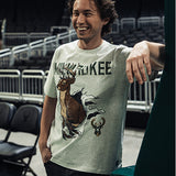 The Wild Collective Tear Through Milwaukee Bucks T-Shirt- model(front)