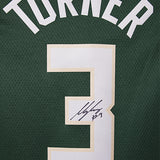 Signed Nike Icon Edition Myles Turner Milwaukee Bucks Swingman Jersey