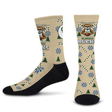 For Bare Feet Bango Milwaukee Bucks Holiday Socks-front
