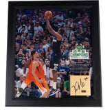Signed Artsman Bucks Championship Key Moment - Khris Middleton Court Frame-front