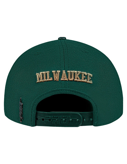 Pro Standard Made To Play Milwaukee Bucks Snapback Hat-back