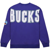 Mitchell & Ness HWC '68 Block There Milwaukee Bucks Crewneck Sweatshirt-back