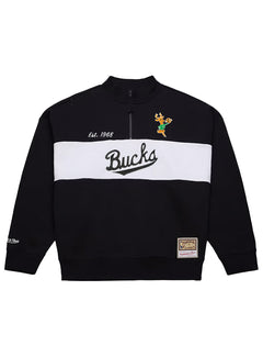 Women's Mitchell & Ness HWC '68 Class Milwaukee Bucks 1/4 Zip