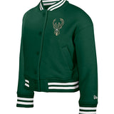 Youth New Era Varsity Milwaukee Bucks Fleece Jacket-front