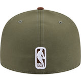 New Era 59Fifty Two Toned Color Pack Olive Milwaukee Bucks Fitted Hat-back
