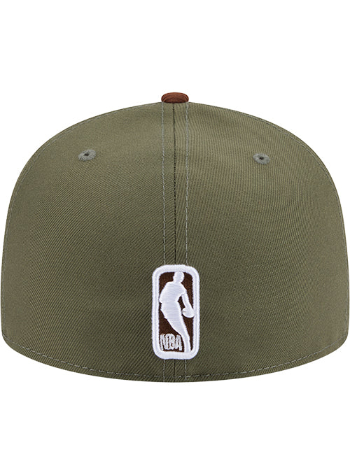 New Era 59Fifty Two Toned Color Pack Olive Milwaukee Bucks Fitted Hat-back
