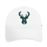 Women's Pro Standard Crystalline Pro Arc Milwaukee Bucks Adjustable Hat-front