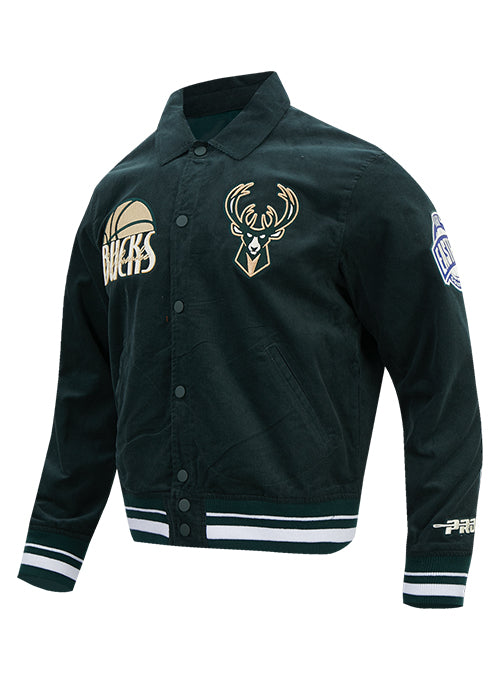 Pro Standard Original Players Milwaukee Bucks Corduroy Jacket-angled front