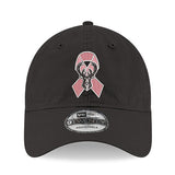 New Era Breast Cancer Awareness Black and Pink Milwaukee Bucks Adjustable Hat
