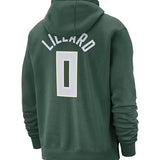 Nike 2022 Icon Damian Lillard Milwaukee Bucks Hooded Sweatshirt-back