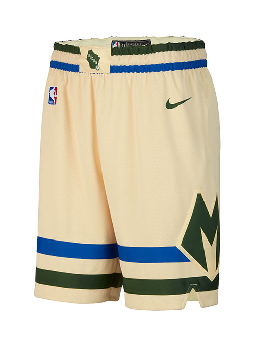 Nike 2025-26 City Edition Milwaukee Bucks Basketball Shorts--front