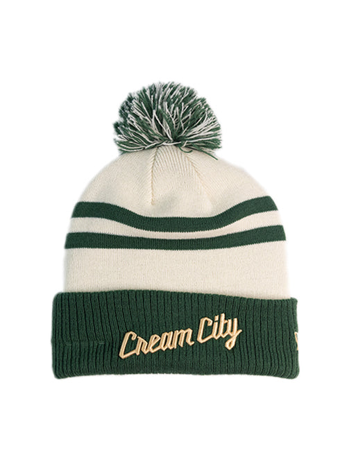 New Era 2025-26 City Edition The East Milwaukee Bucks Pom Cuff Knit Hat