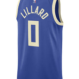 Nike 2024-25 City Edition Damian Lillard Milwaukee Bucks Swingman Jersey-back