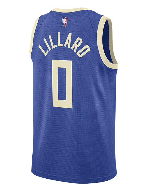 Nike 2024-25 City Edition Damian Lillard Milwaukee Bucks Swingman Jersey-back