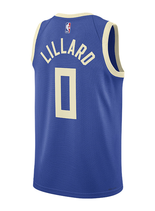 Nike 2024-25 City Edition Damian Lillard Milwaukee Bucks Swingman Jersey-back