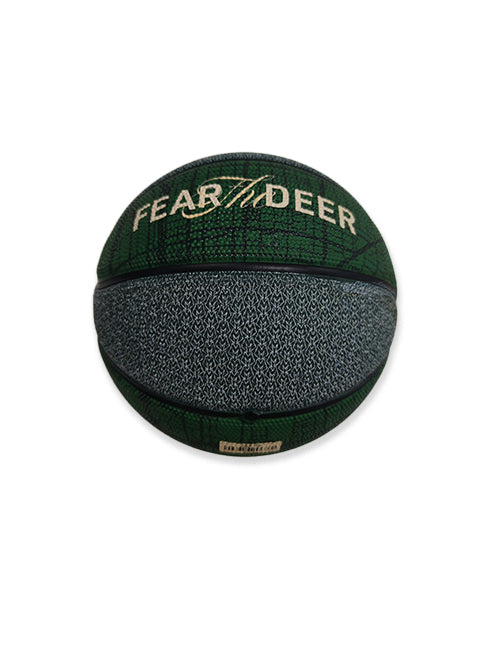 Fear The Deer City Map Milwaukee Bucks Mini Basketball-side 2