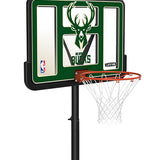 Lifetime Icon Milwaukee Bucks 44" Basketball Hoop-close up, angled right