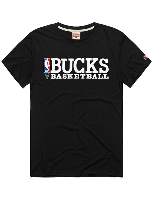 Homage Logoman Milwaukee Bucks Basketball T-Shirt