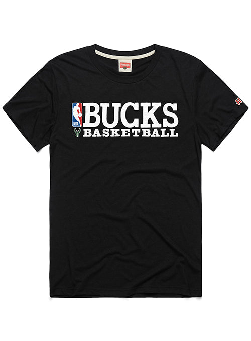 Homage Logoman Milwaukee Bucks Basketball T-Shirt