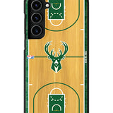 FM Cases NBA Authentic Wood Milwaukee Bucks Samsung Case
