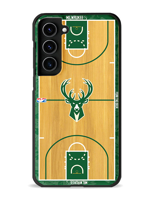 FM Cases NBA Authentic Wood Milwaukee Bucks Samsung Case