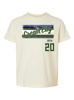 Youth Bucks Pro Shop 2025-26 City Edition AJ Green Milwaukee Bucks T-Shirt