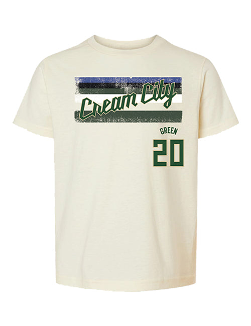 Youth Bucks Pro Shop 2025-26 City Edition AJ Green Milwaukee Bucks T-Shirt