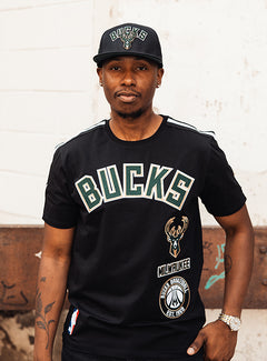 Pro Standard Milwaukee Bucks Striped Retro Classic T-Shirt