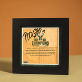 Signed Artsman Pat Connaughton Milwaukee Bucks Court Championship Frame 7"x7"