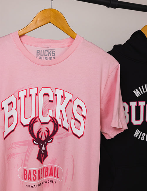 Bucks Pro Shop Breast Cancer Awareness Milwaukee Bucks  T-Shirt