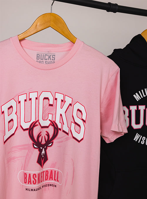 Bucks Pro Shop Breast Cancer Awareness Milwaukee Bucks  T-Shirt